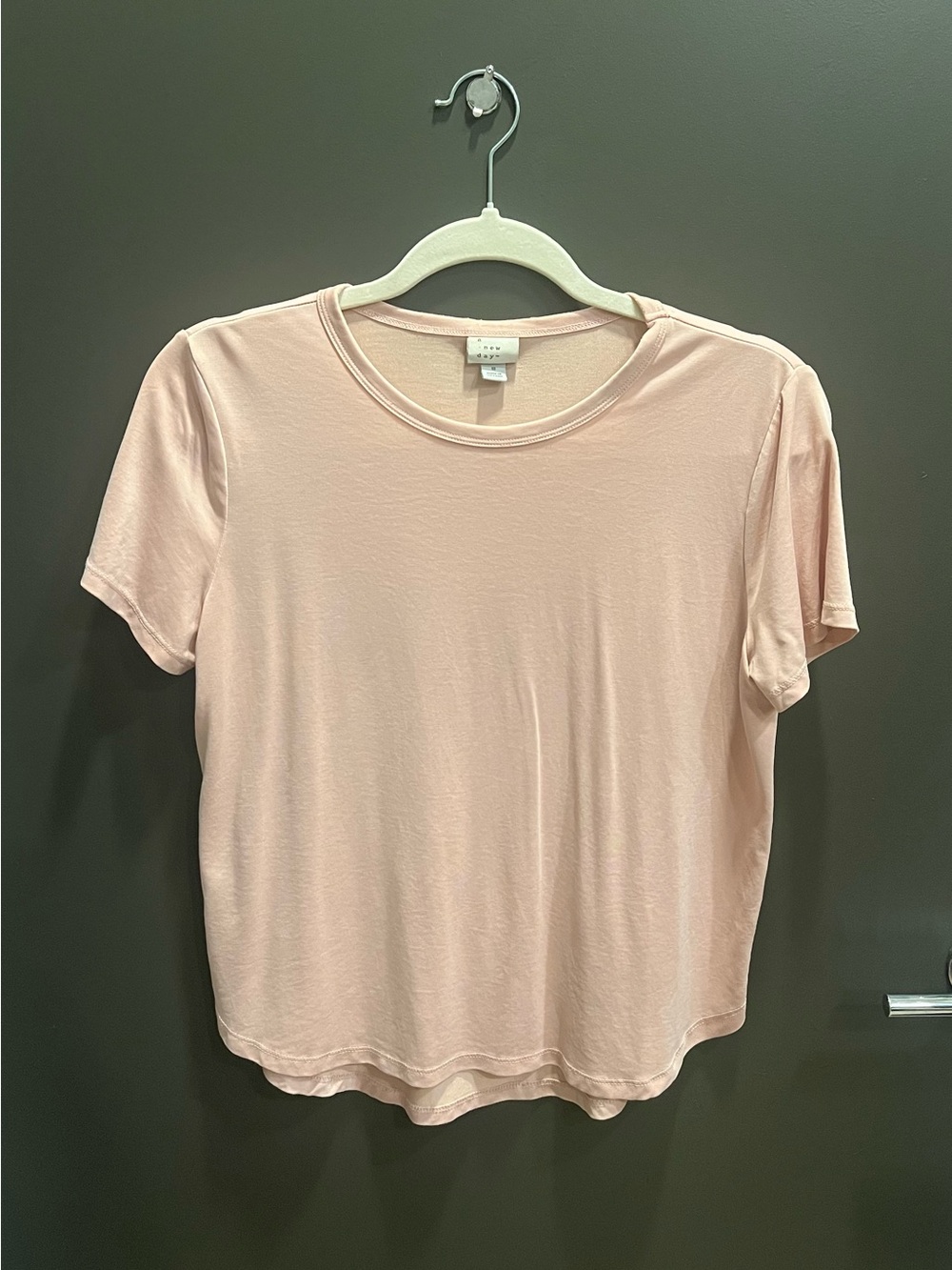A New Day Light Pink Short Sleeve Tee – Size Small